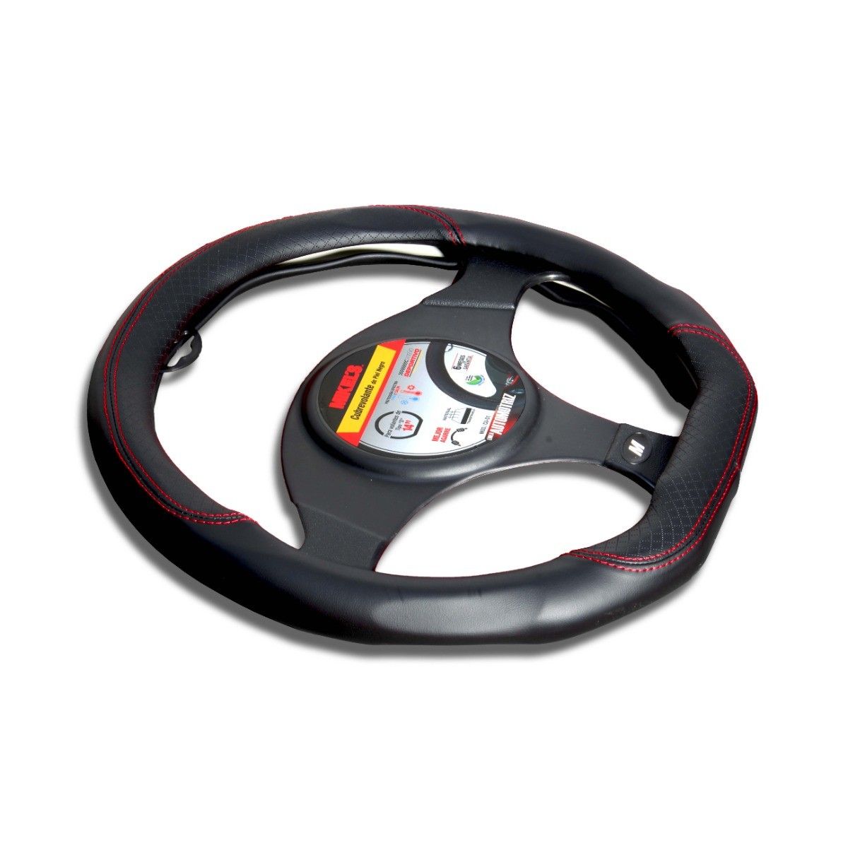 MIKELS CU-D1 Cubrevolante de piel, color negro, Forma "D" - Imagen 3