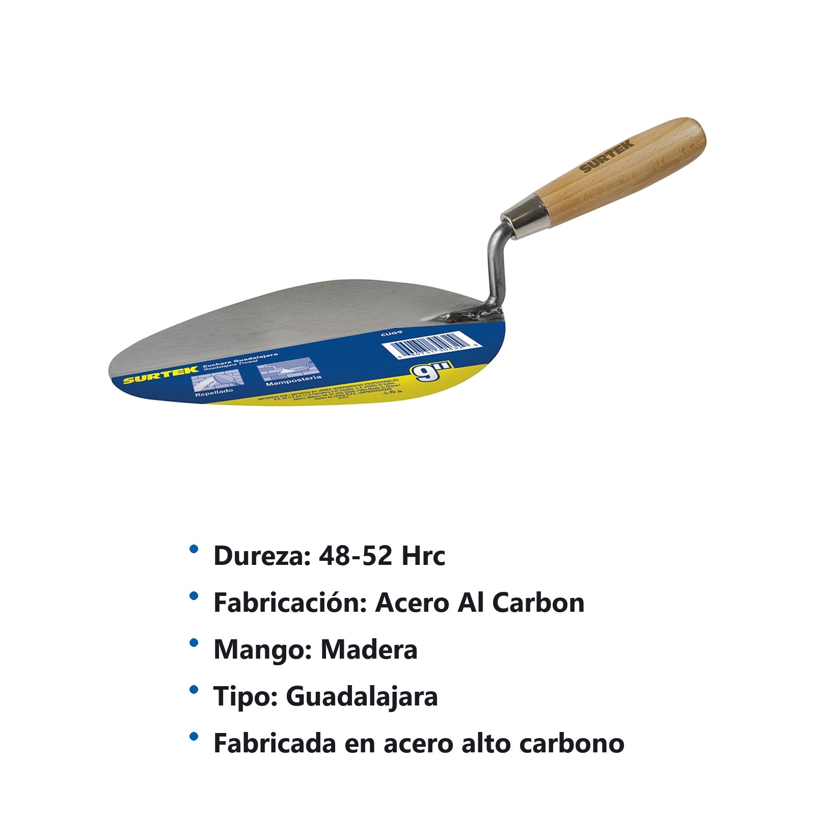 Cuchara tipo Guadalajara soldada 9" Surtek - Imagen 3