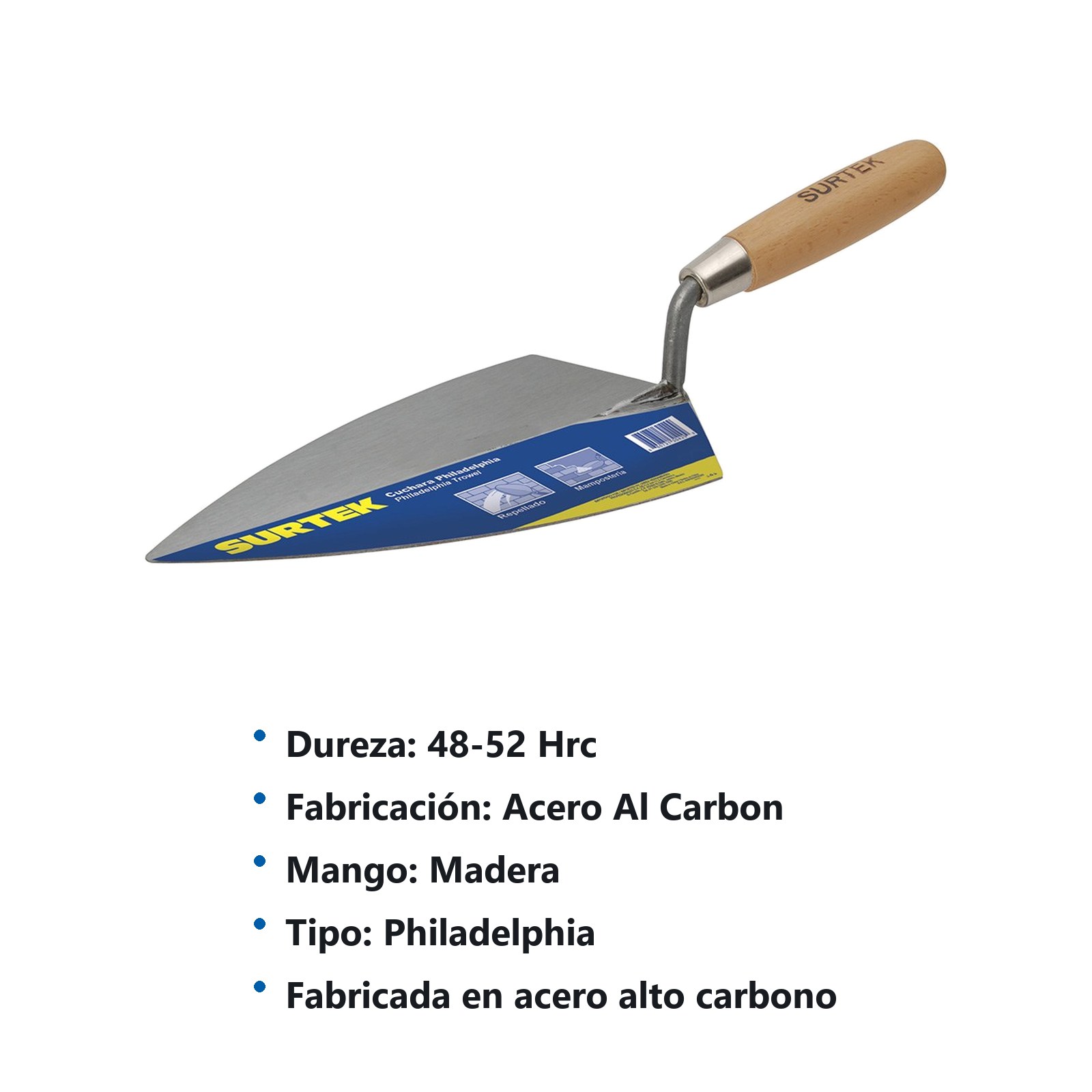 Cuchara tipo Philadelphia soldada 10" Surtek - Imagen 3