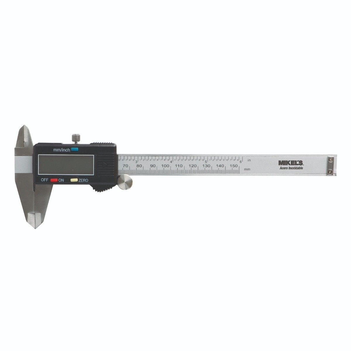MIKELS CVDM-6 Calibrador Vernier Digital de acero inoxidable (Std y mm)
