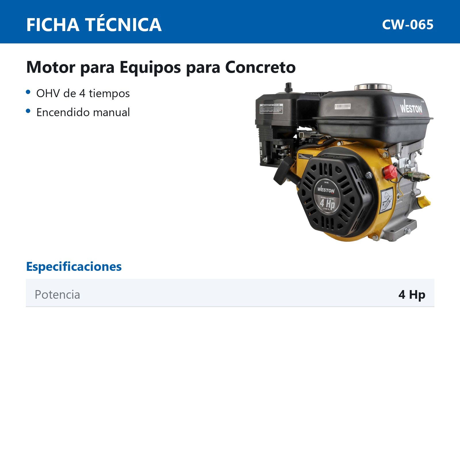 MOTOR P/MOTOBOMBA DE AGUA 2'' 4HP - Imagen 4