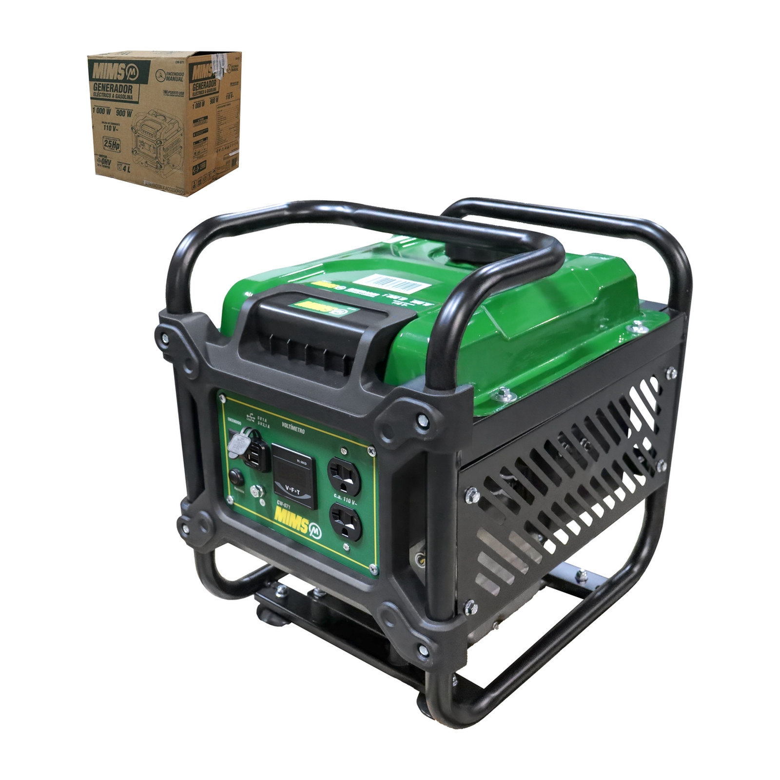 GENERADOR ELECTRICO A GASOLINA 1000W (INICIO MANUAL) MIMS