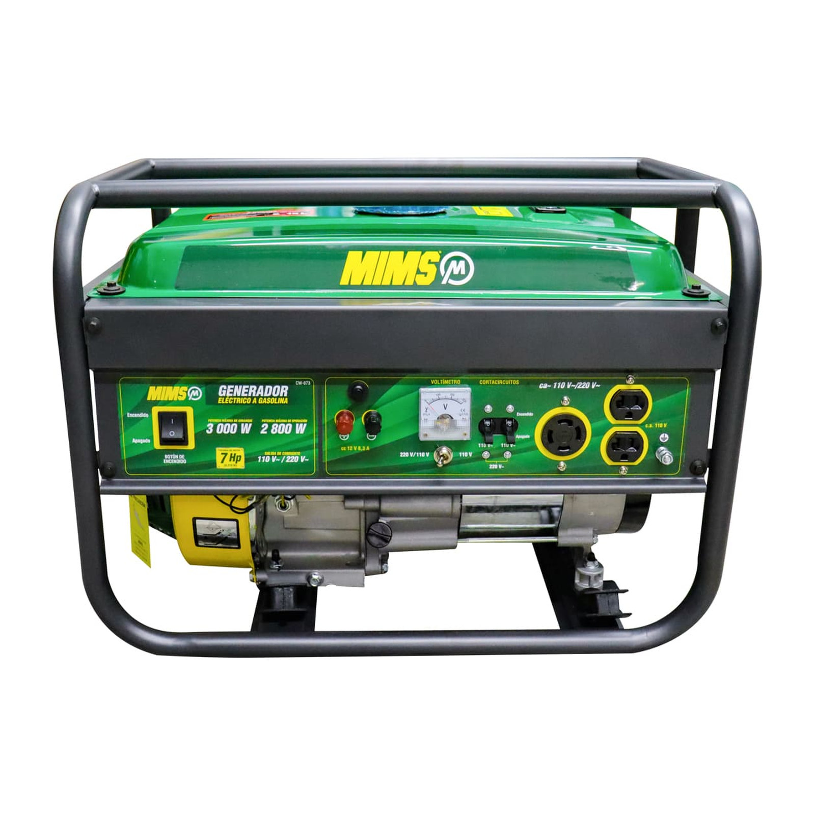 GENERADOR ELECTRICO A GASOLINA 3000W (INICIO MANUAL) MIMS - Imagen 2