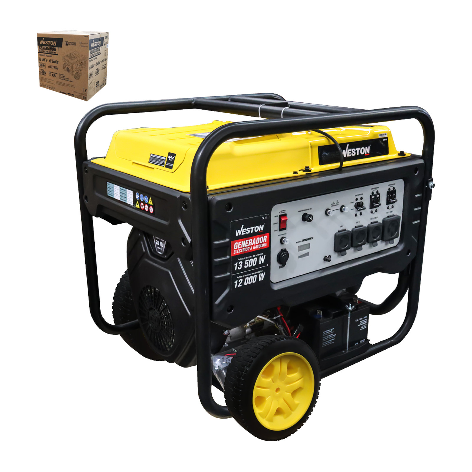 Generador Eléctrico a Gasolina 13500W con Inicio Eléctrico WESTON