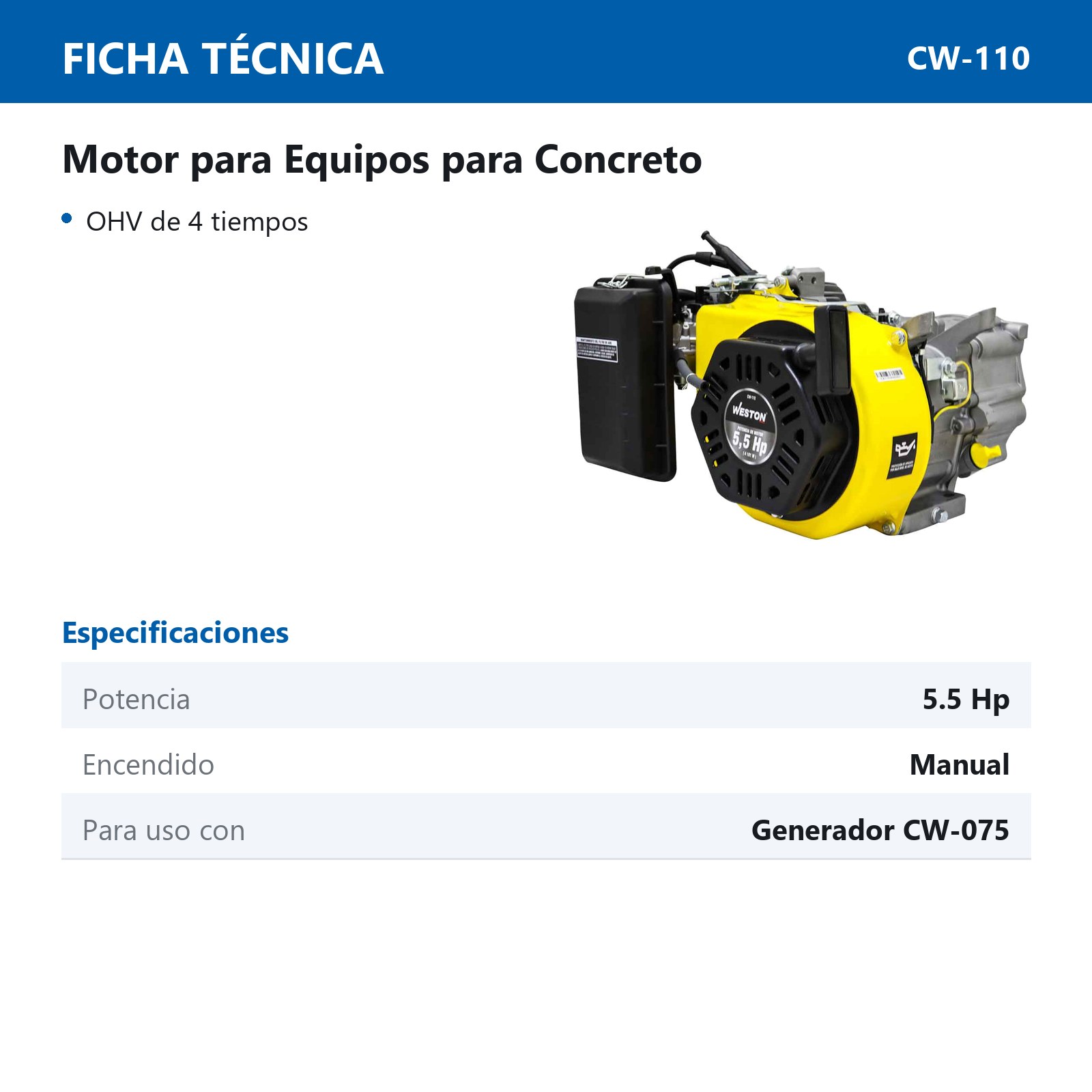 MOTOR P/GENERADOR A GASOLINA 2200W - Imagen 4
