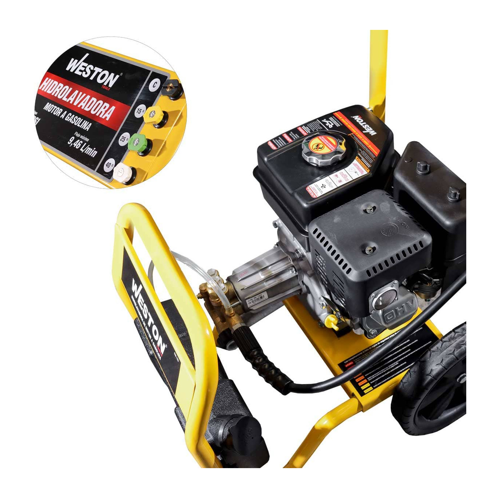 HIDROLAVADORA A GASOLINA 6.5 HP 3000 PSI 9.46 L/MIN - Imagen 2