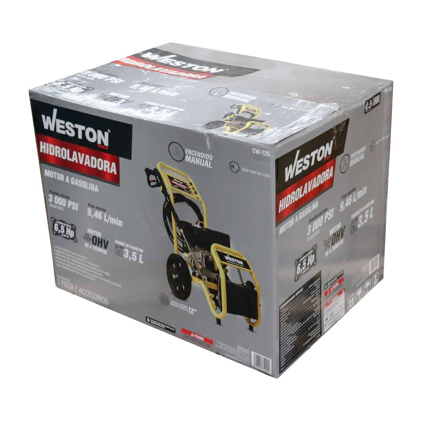 HIDROLAVADORA A GASOLINA 6.5 HP 3000 PSI 9.46 L/MIN - Imagen 4