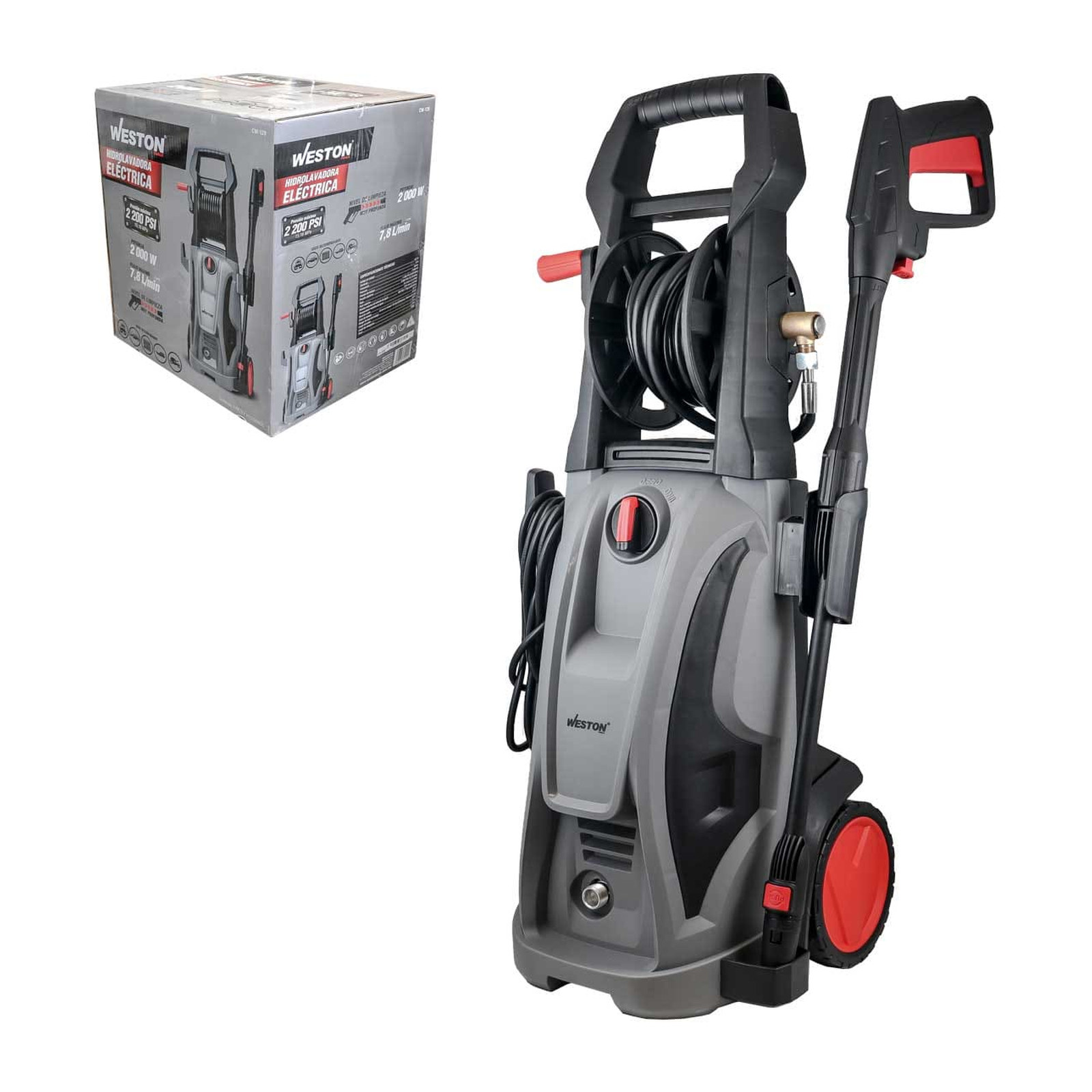 Hidrolavadora Eléctrica Weston 2.6 HP 2200 PSI 7.8 L/min