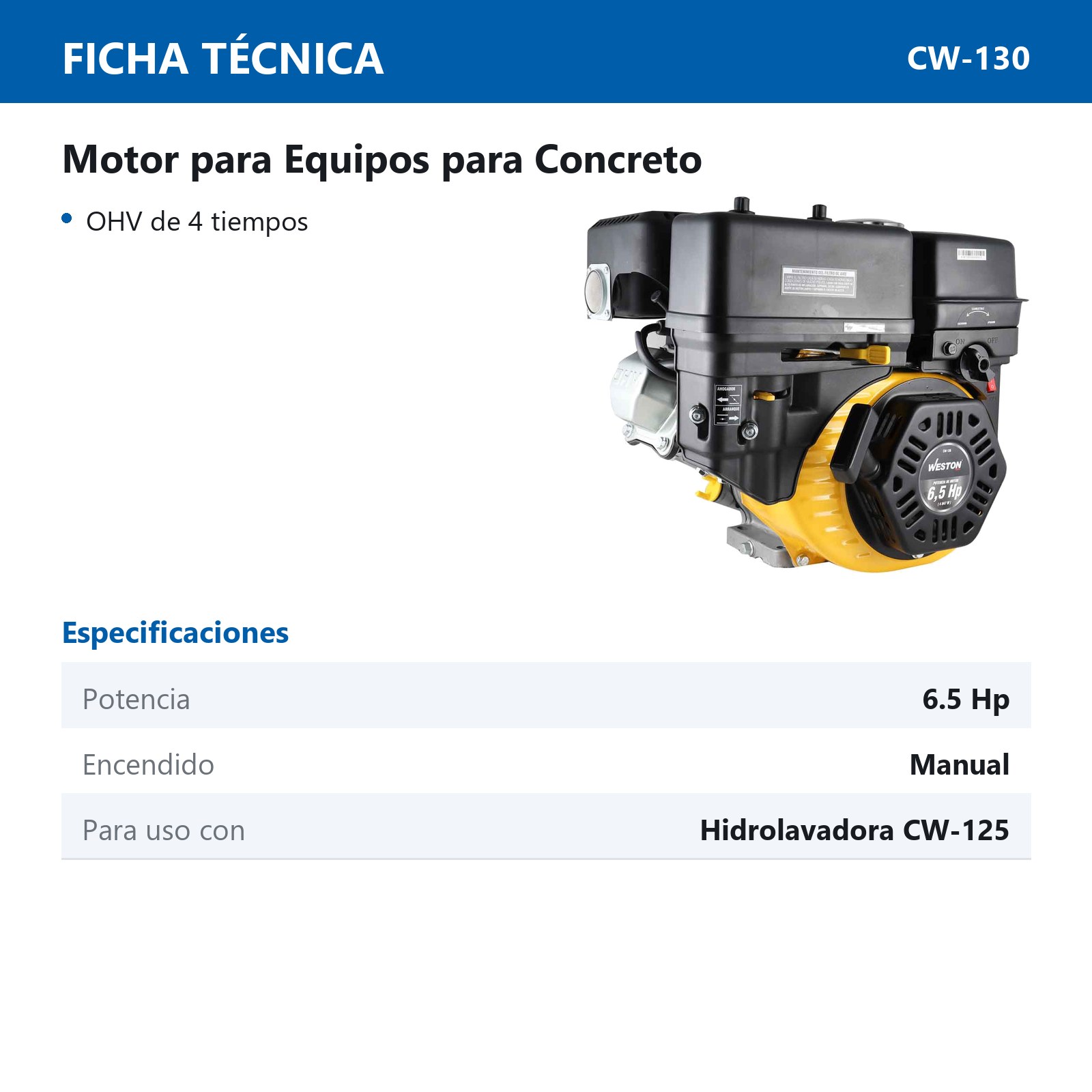 MOTOR P/HIDROLAVADORA 3000PSI - Imagen 4