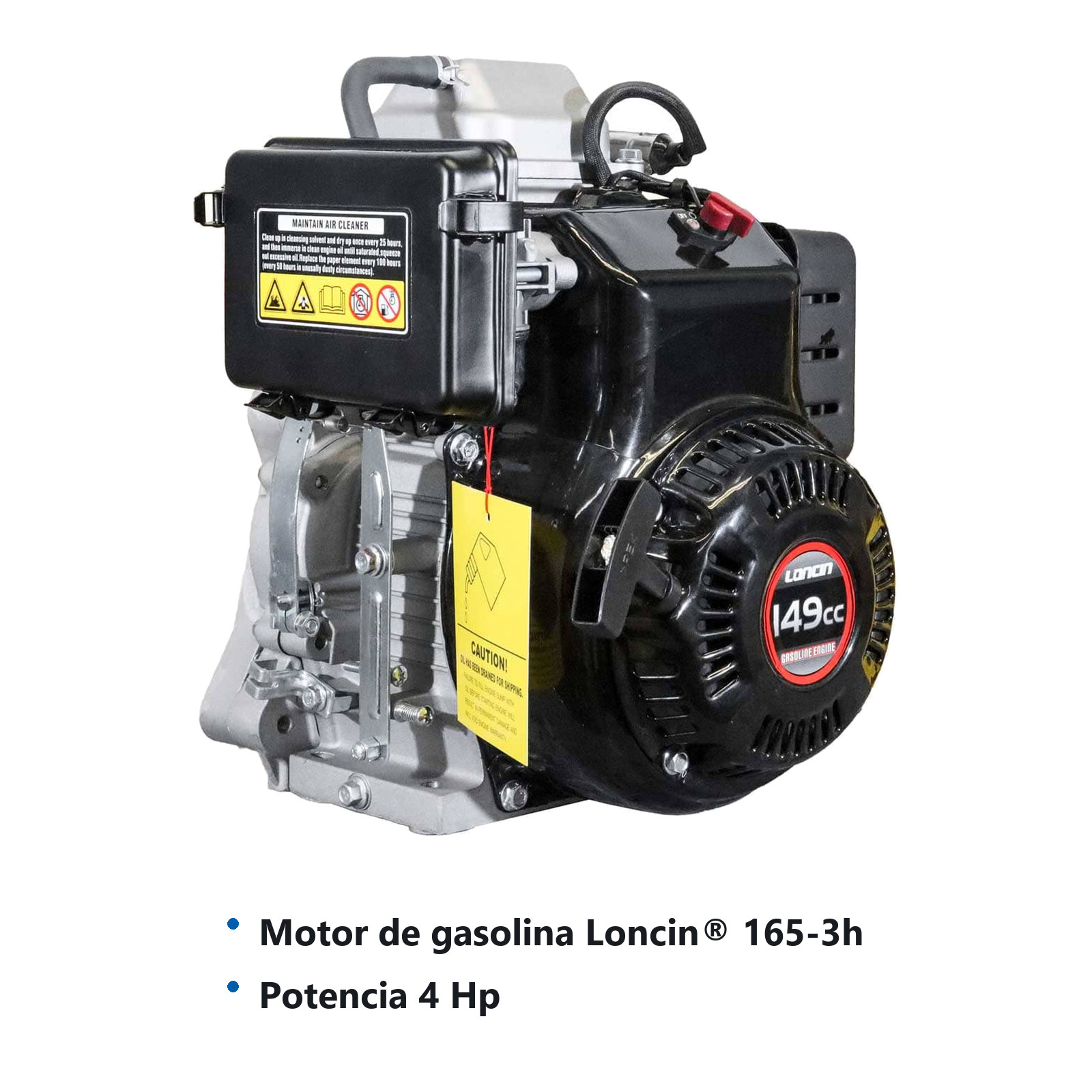 MOTOR DE GASOLINA LONCIN LC165-3H  4HP - Imagen 4
