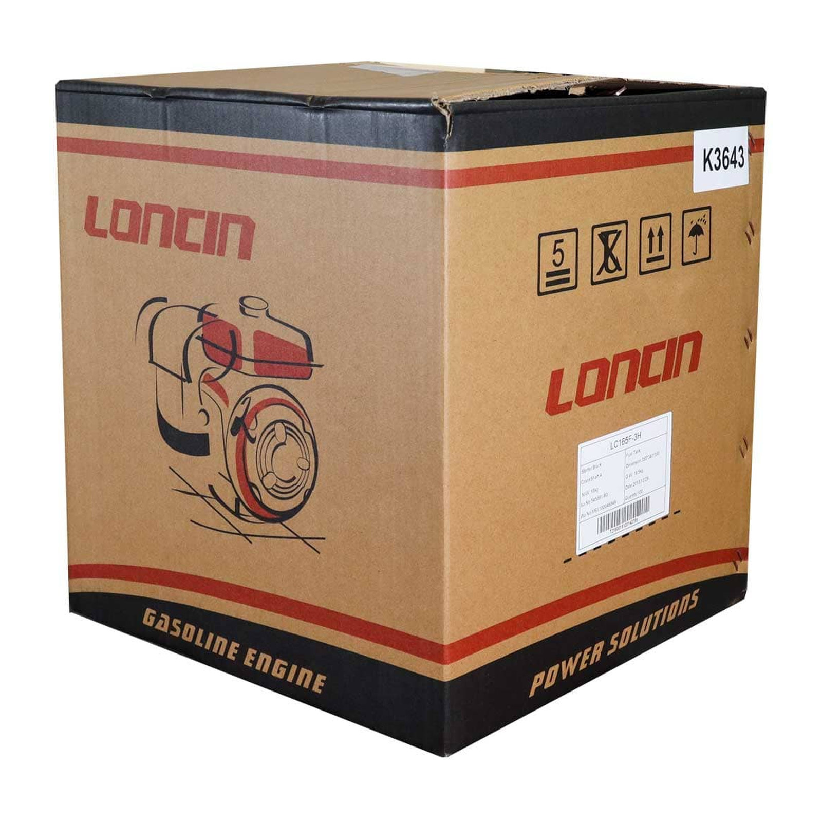 MOTOR DE GASOLINA LONCIN G200F  6.5HP - Imagen 2