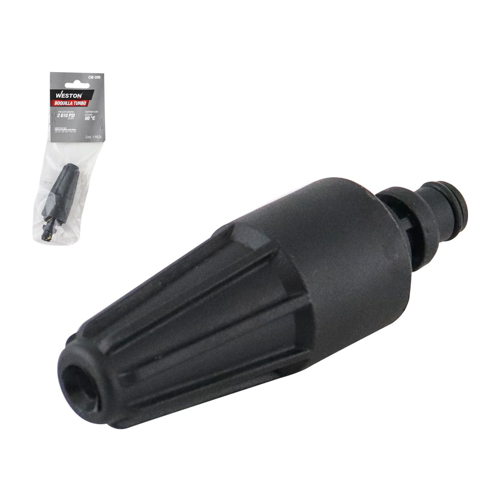 Boquilla Turbo para Hidrolavadora Weston CW-127, CW-128 y CW-129