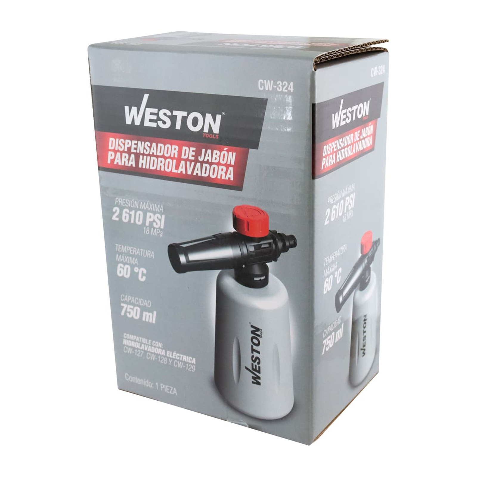 DISPENSADOR DE JABON 750ML P/HIDROLAVADORA WESTON CW-127, CW-128 Y CW-129 - Imagen 4
