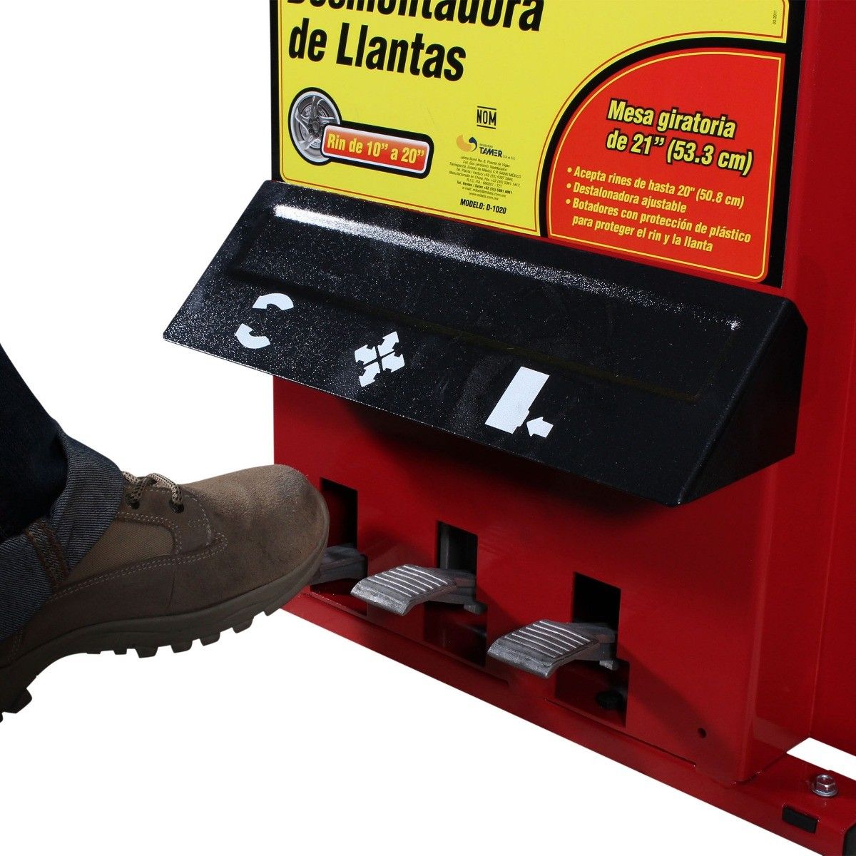 MIKELS D-1020 Desmontadora de llantas (rin 10” a 24”)