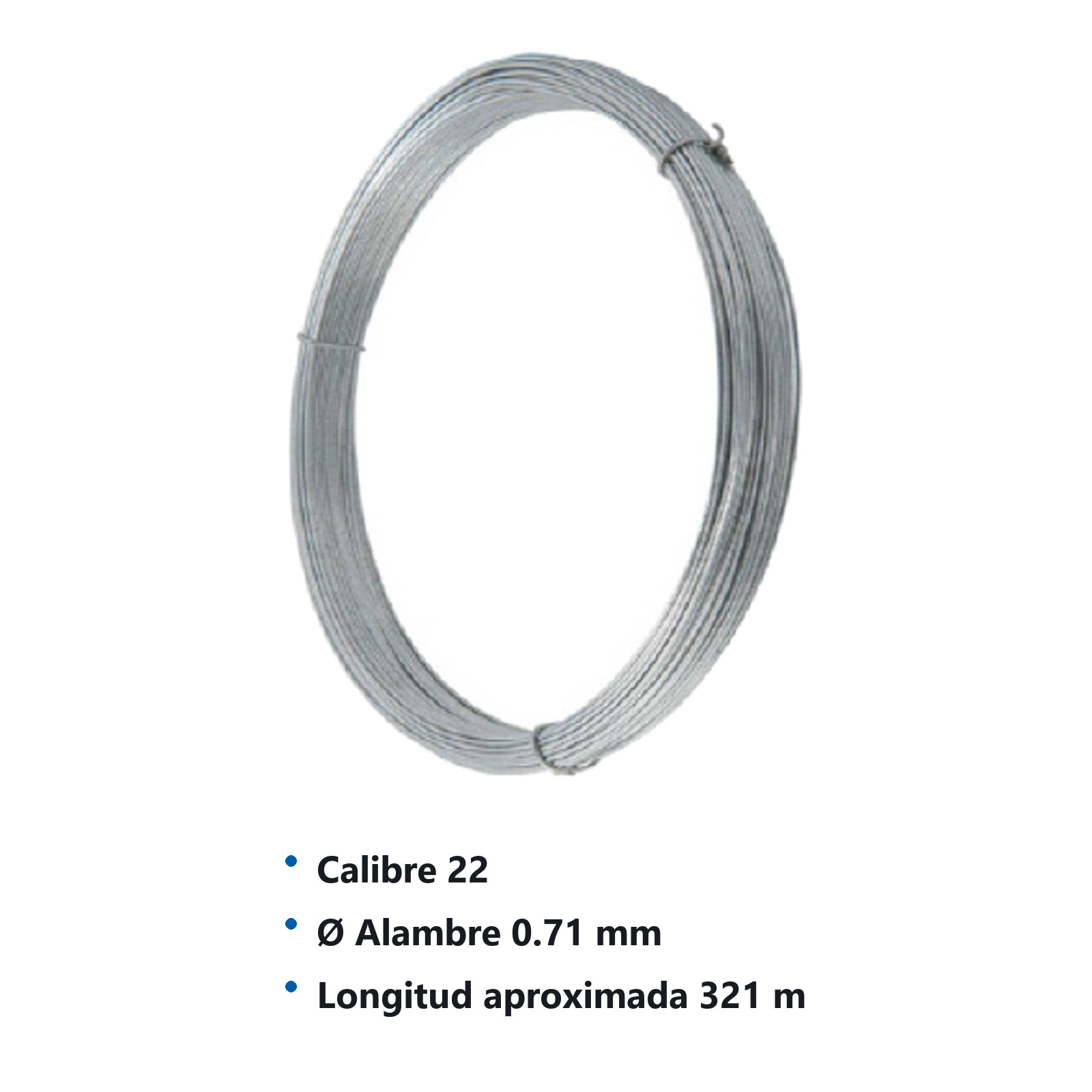 ALAMBRE GALV. 22 C/CAJA DE 20 PZS - Imagen 2