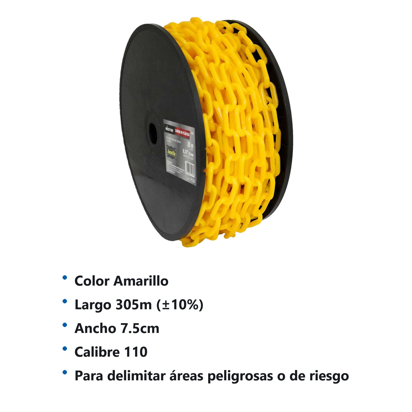 CADENA DE PLÁSTICO Ø6MM*25M AMARILLO - Imagen 4