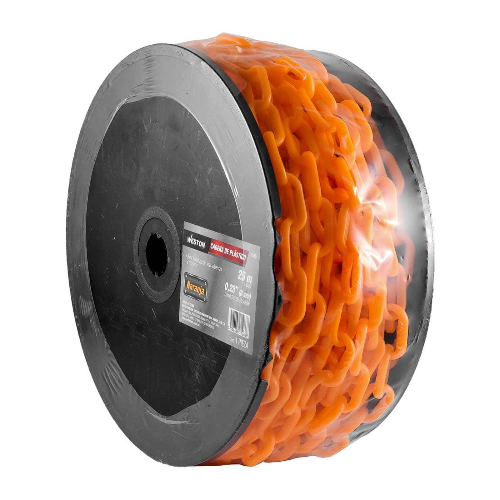 CADENA DE PLÁSTICO Ø6MM*25M NARANJA - Imagen 3
