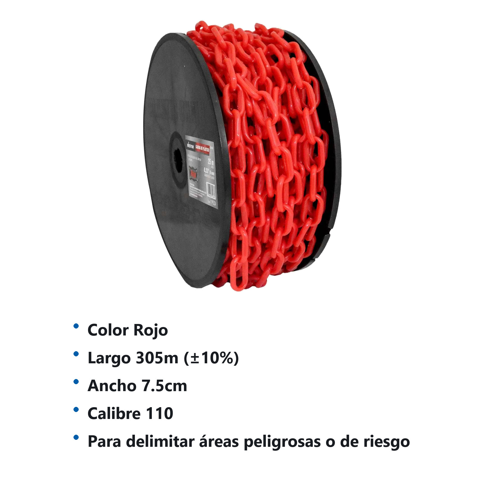 CADENA DE PLÁSTICO Ø6MM*25M ROJO - Imagen 4