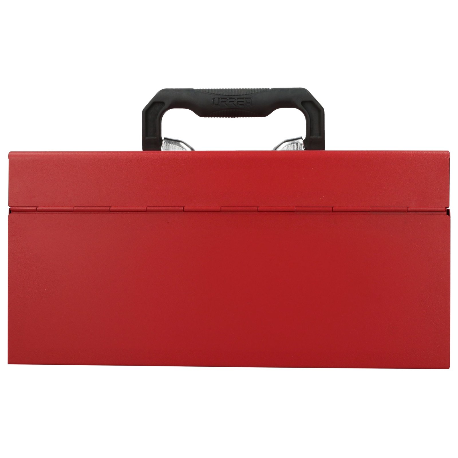 Caja portaherramientas métalica con asa plástica color rojo 14" x 6" x 6" Urrea - Imagen 4