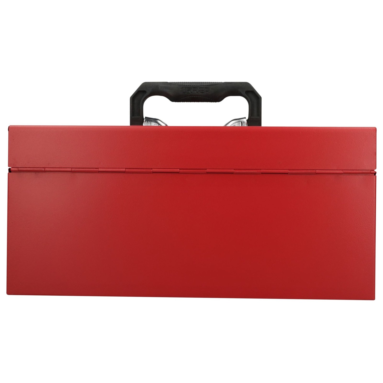 Caja portaherramientas métalica con asa plástica color rojo 16" x 7" x 7" Urrea - Imagen 4