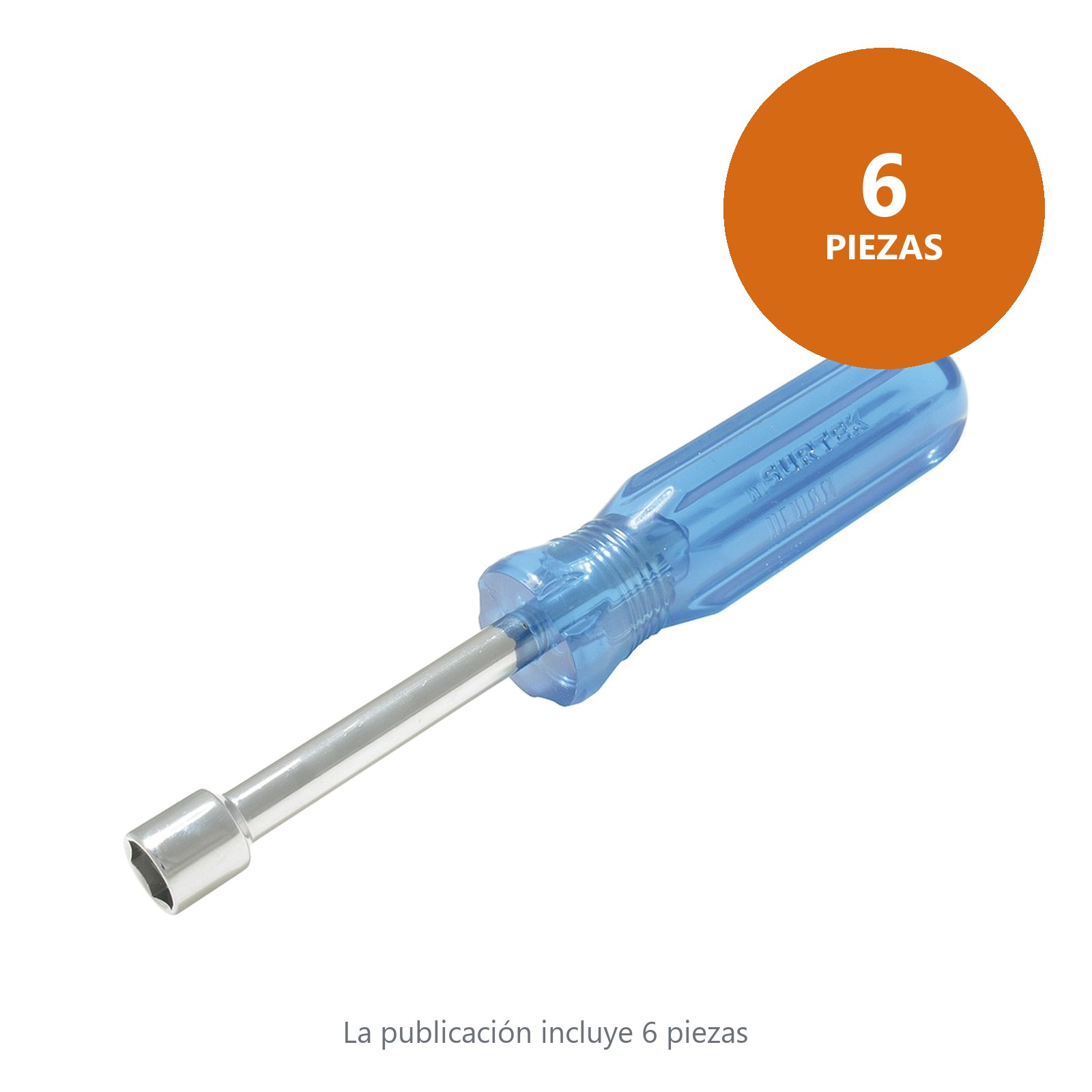 Destornillador con mango azul, de caja en pulgadas 3/8" x 3" Surtek - Imagen 3