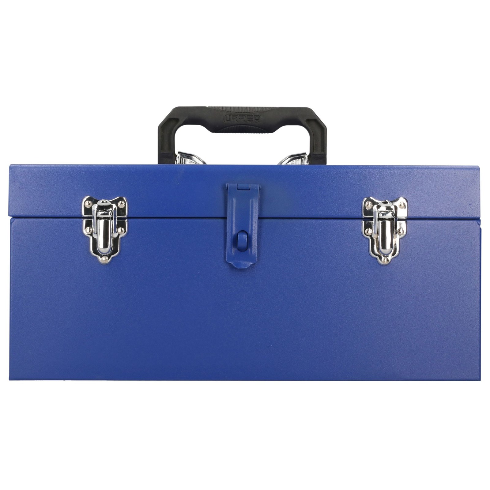 Caja portaherramientas métalica con asa plástica color azul 16" x 7" x 7" Urrea - Imagen 3