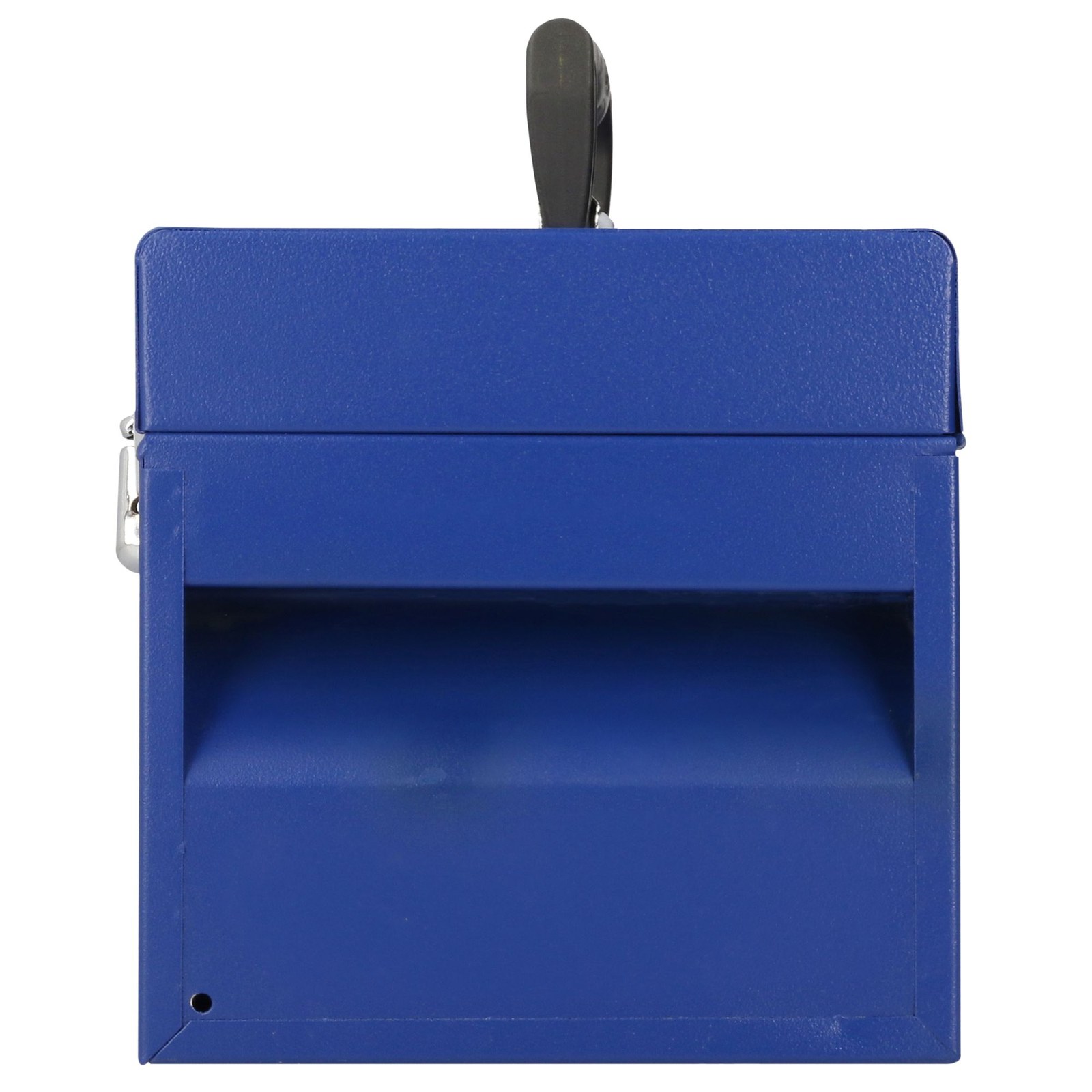 Caja portaherramientas métalica con asa plástica color azul 16" x 7" x 7" Urrea - Imagen 4
