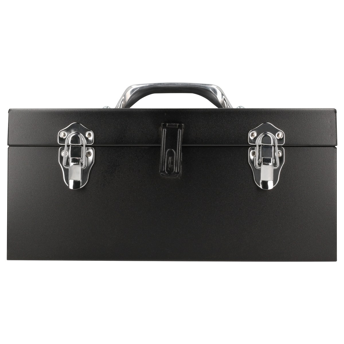 Caja portaherramientas metálica con asa metálica color negro 16" x 7" x 7" Urrea - Imagen 4