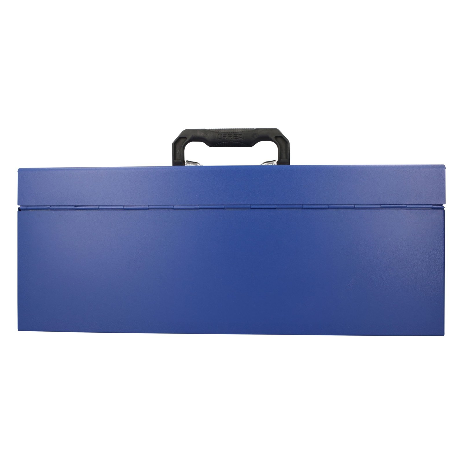 Caja portaherramientas métalica con asa plástica color azul 20" x 7" x 7" Urrea - Imagen 4