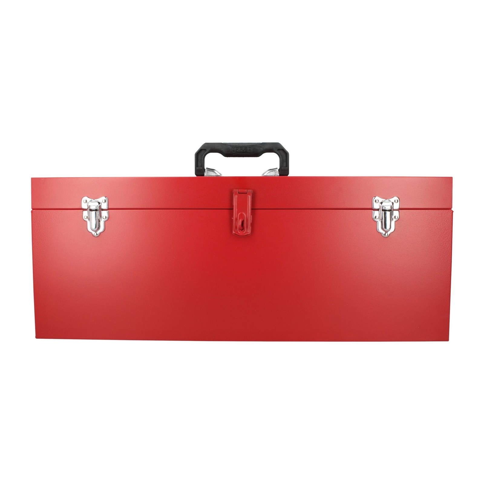 Caja portaherramientas métalica con asa plástica color rojo 24" x 9" x 9" Urrea - Imagen 3