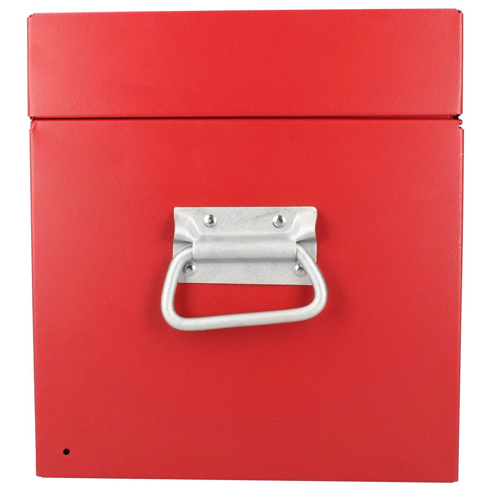 Caja portaherramientas métalica con asa plástica color rojo 23" x 10" x 11" Urrea - Imagen 4