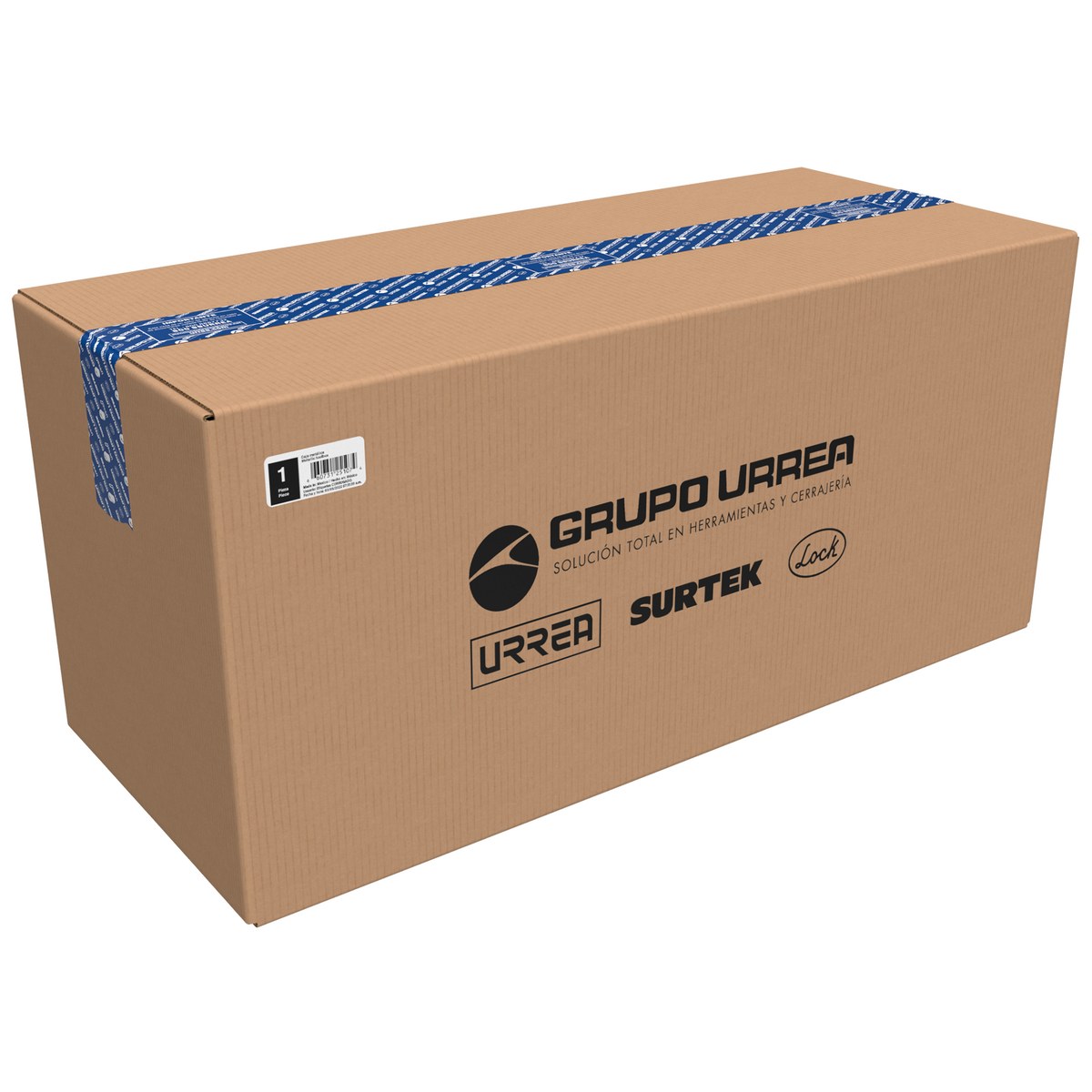 Caja portaherramientas metálica con asa metálica color negro 23" x 10" x 11" Urrea - Imagen 2