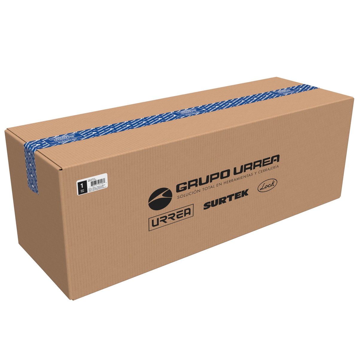 Caja portaherramientas metálica con asa metálica color negro 25" x 8" x 9" Urrea - Imagen 2
