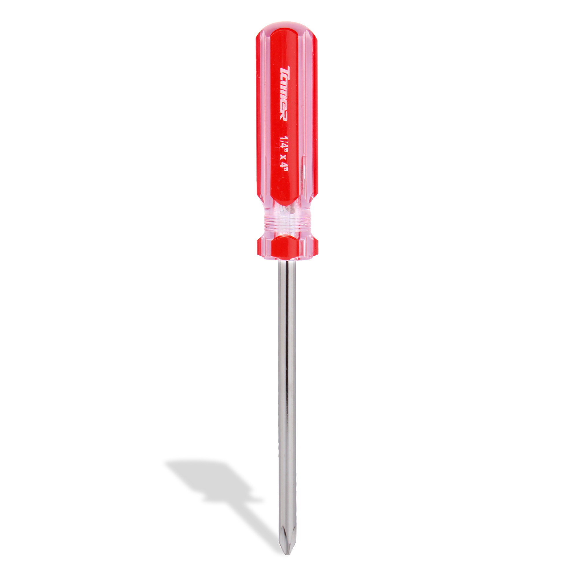 TAMER DC-144 Desarmador cruz 1/4"x 4", barra acero cromado, mango PVC