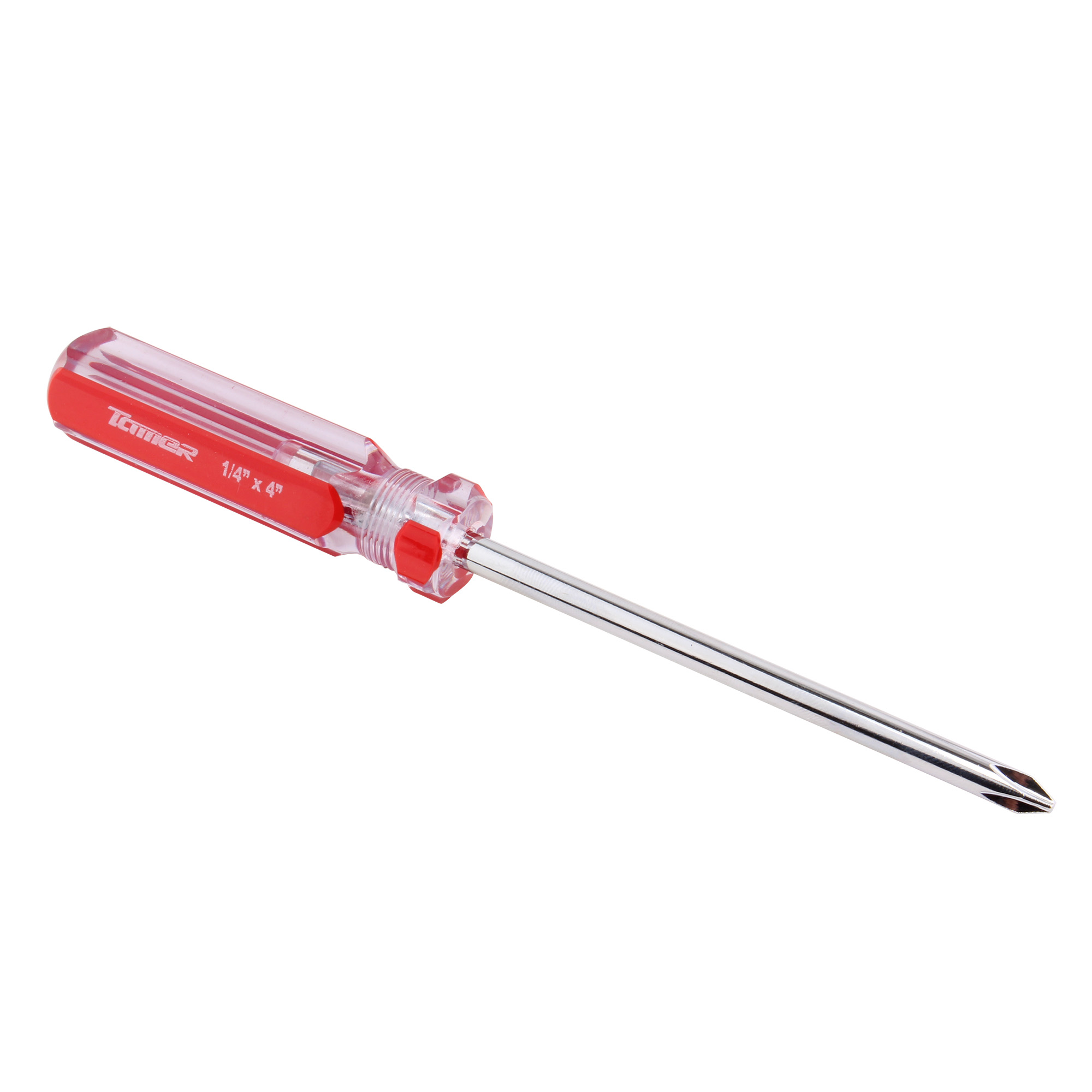 TAMER DC-144 Desarmador cruz 1/4"x 4", barra acero cromado, mango PVC - Imagen 2