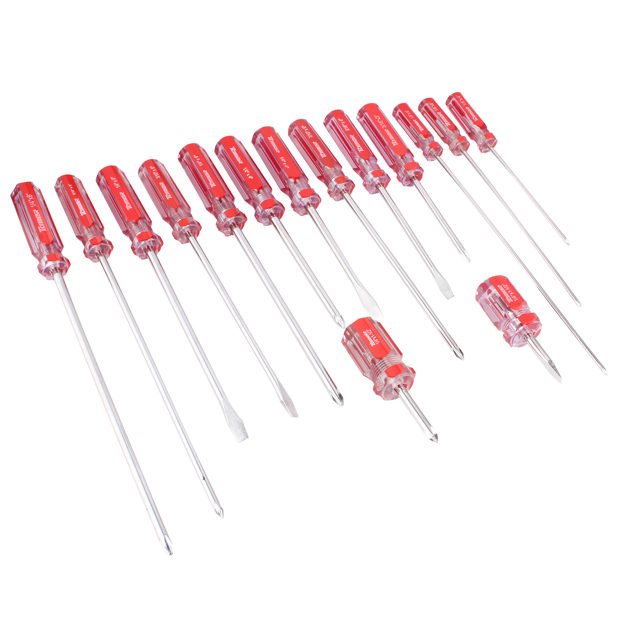 TAMER DC-144 Desarmador cruz 1/4"x 4", barra acero cromado, mango PVC - Imagen 4