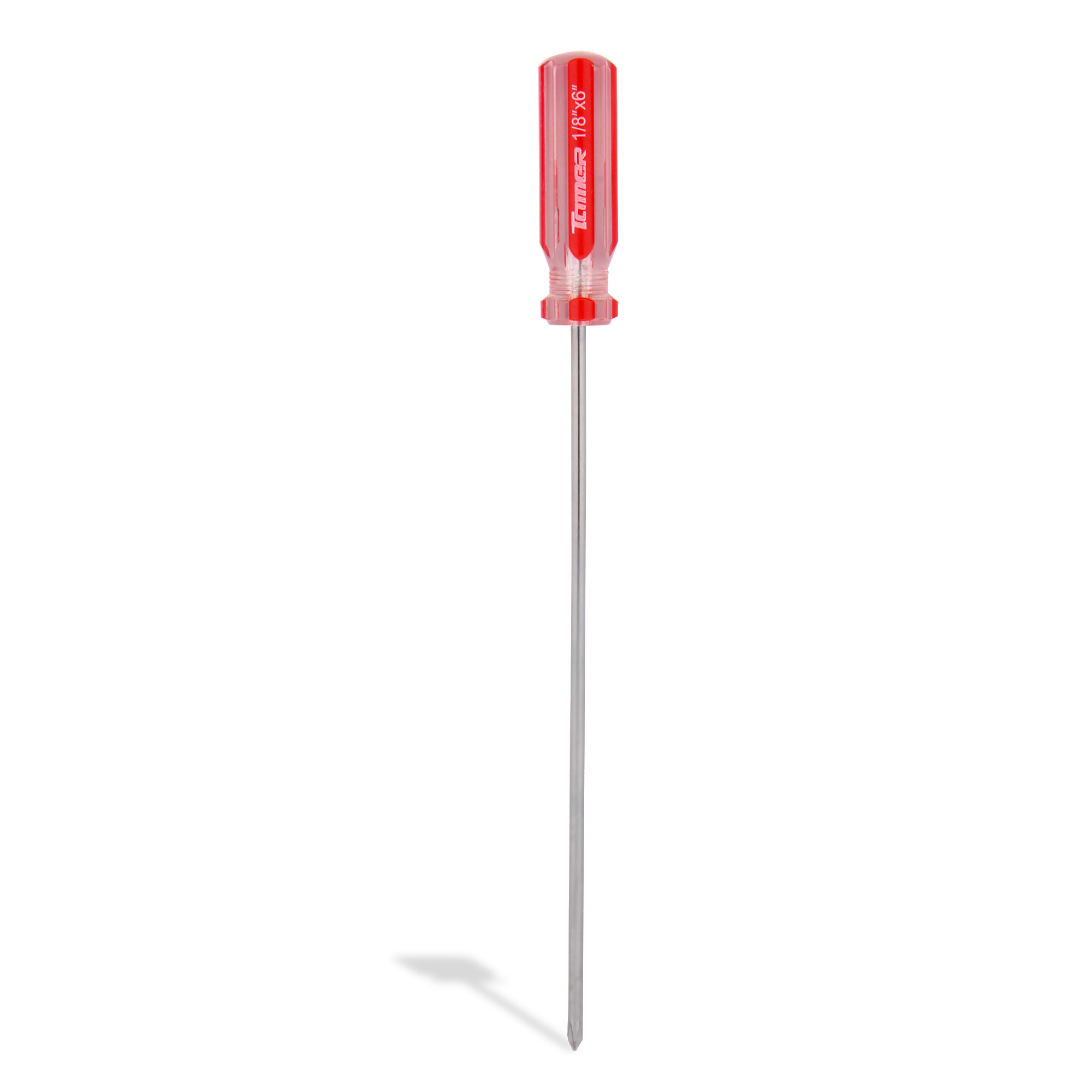 TAMER DC-186 Desarmador cruz 1/8" x 6", barra acero cromado, mango PVC