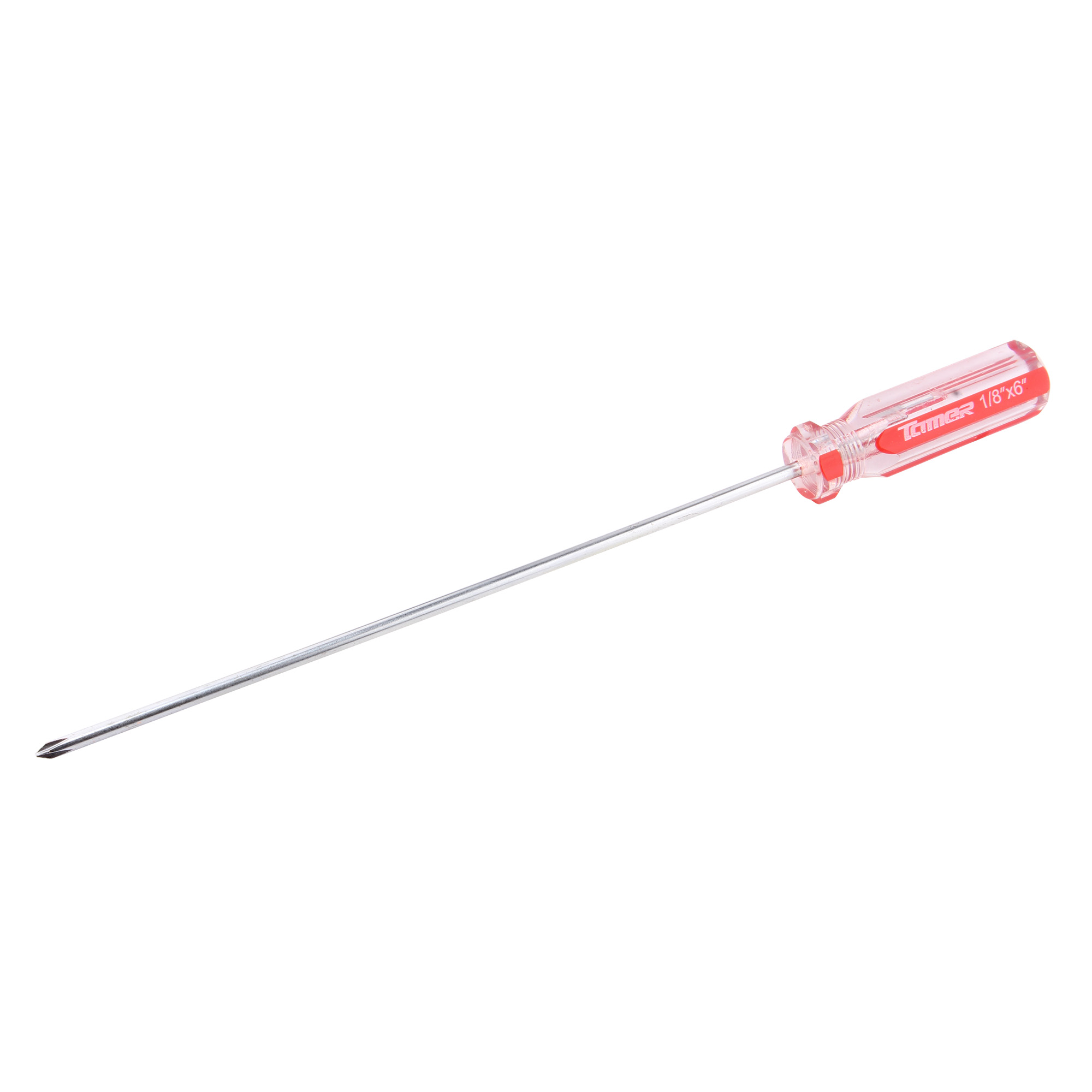 TAMER DC-186 Desarmador cruz 1/8" x 6", barra acero cromado, mango PVC - Imagen 2