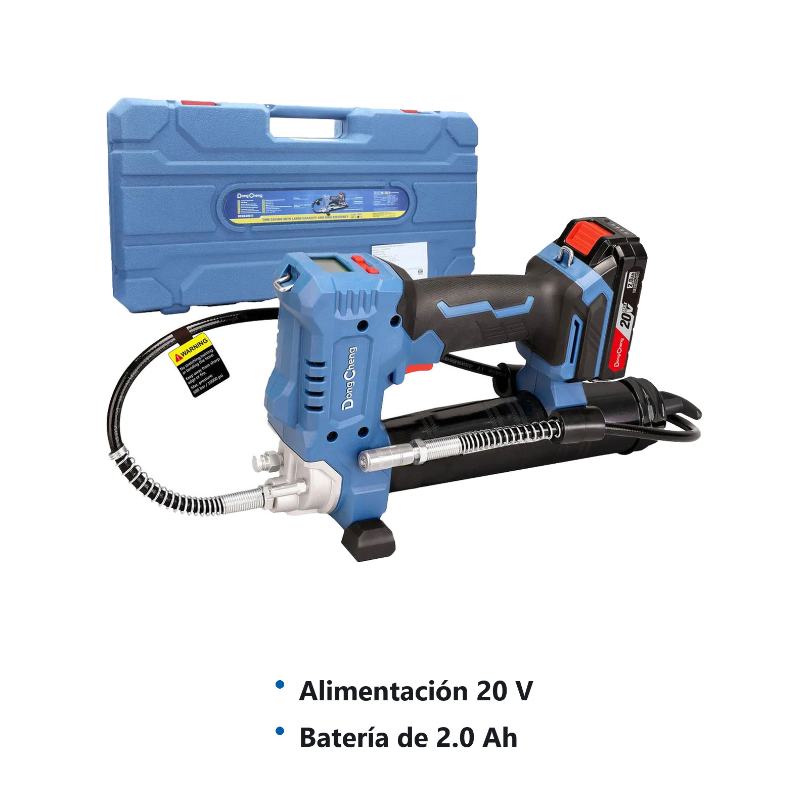 ENGRASADORA INALAMBRICA SIN CARBONES  20V 2.0Ah 10000PSI - Imagen 2