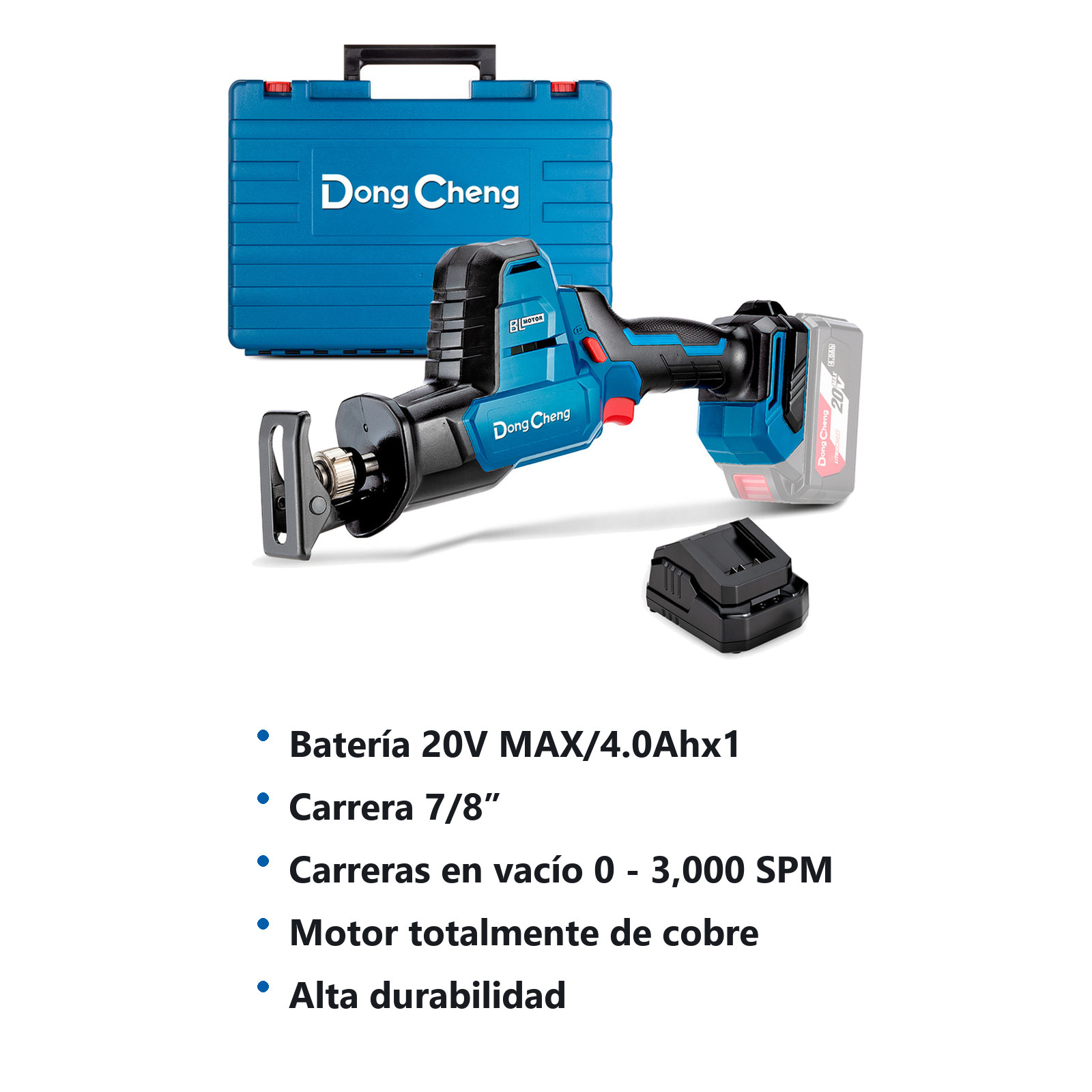 SIERRA SABLE INALAMBRICA SIN CARBONES 20V MAX/4.0Ahx1 3000 SPM - Imagen 2