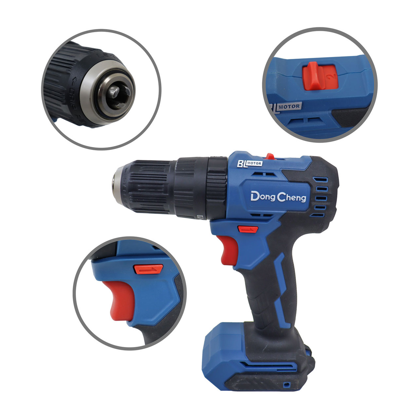 ROTOMARTILLO/ATORNILLADOR INALAMBRICO SIN CARBONES 20V MAX 1/2" 1800 RPM 27000 IPM (SIN BATERIA) - Imagen 2