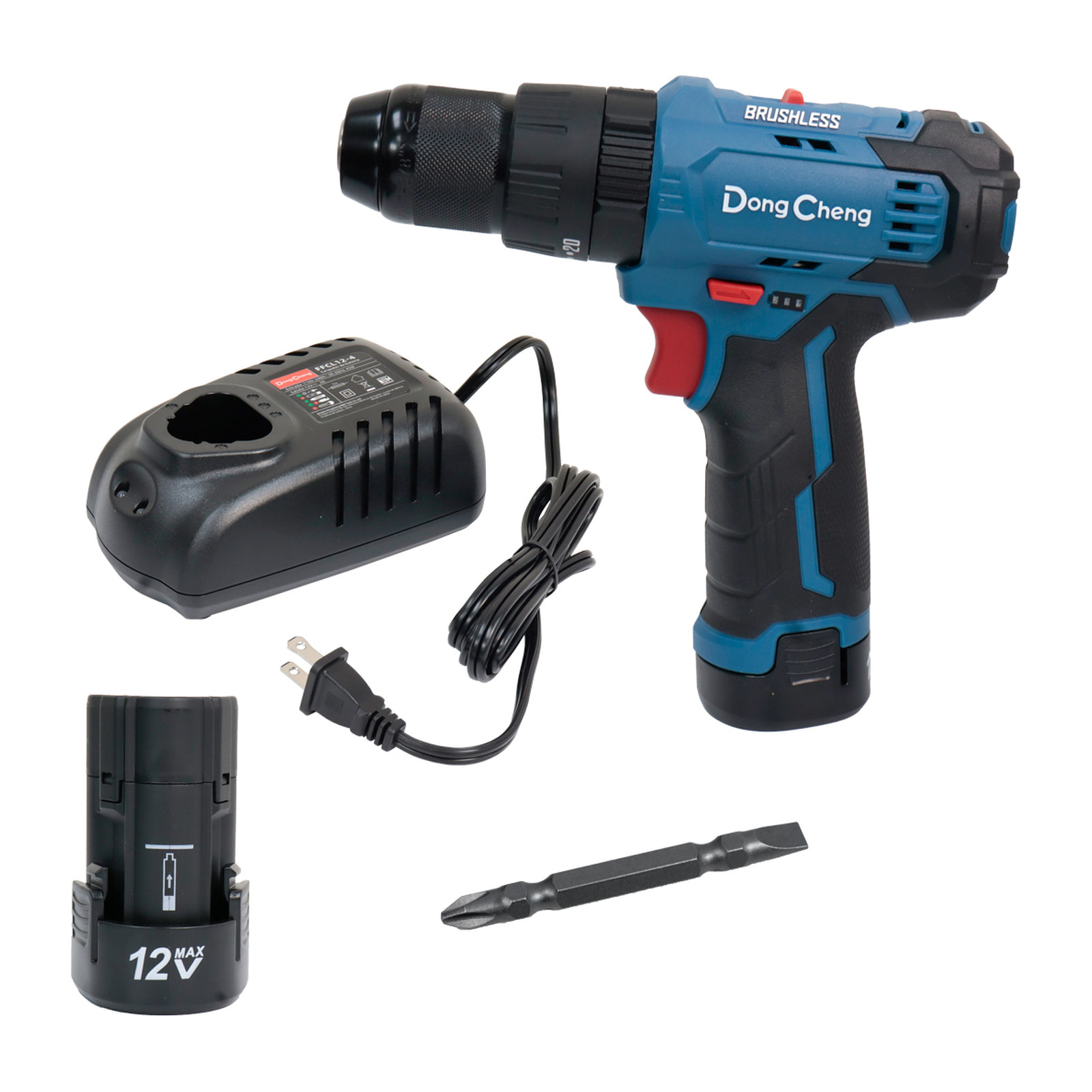 TALADRO PERCUTOR INALÁMBRICO BRUSHLESS 3/8" 12V MAX 35 N·M – KIT CON 2 BATERÍAS 2.0AH - Imagen 2