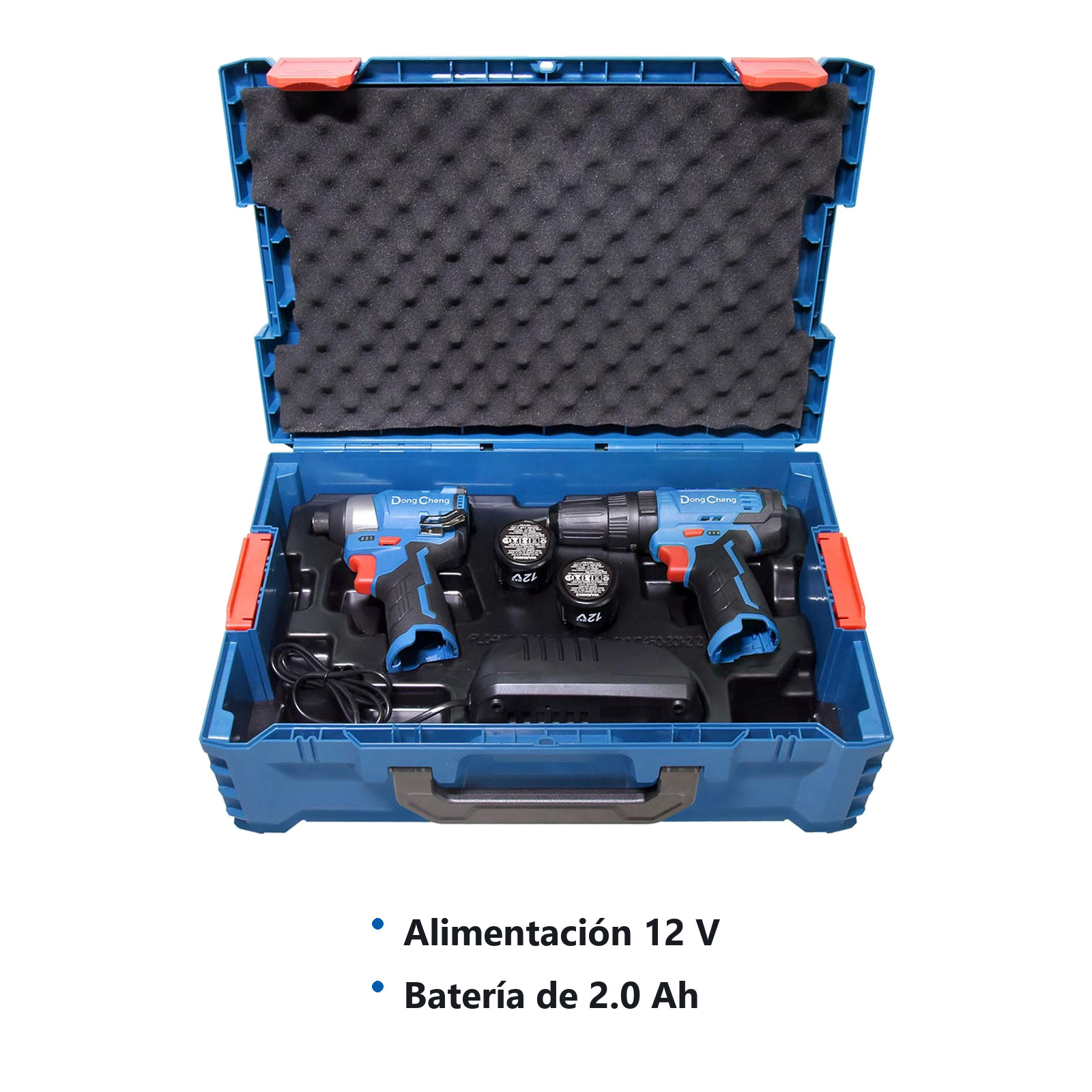 KIT TALADRO + ATORNILLADOR INALAMBRICO SIN CARBONES 12V MAX/2.0Ahx2 (DCPL04-8 + DCJZ23-10i) - Imagen 2