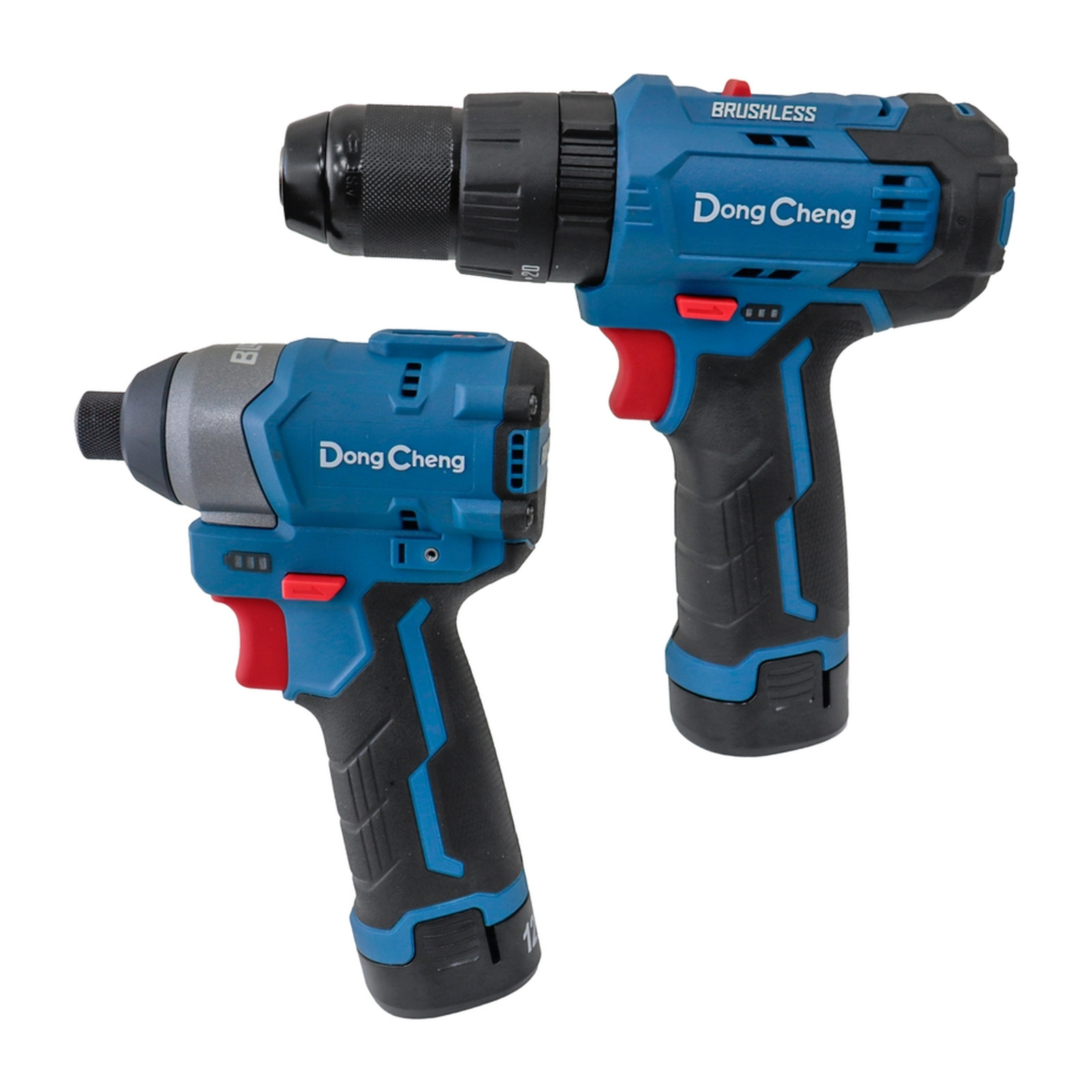 KIT TALADRO + ATORNILLADOR INALAMBRICO SIN CARBONES 12V MAX/2.0Ahx2 (DCPL04-8 + DCJZ23-10i) - Imagen 2