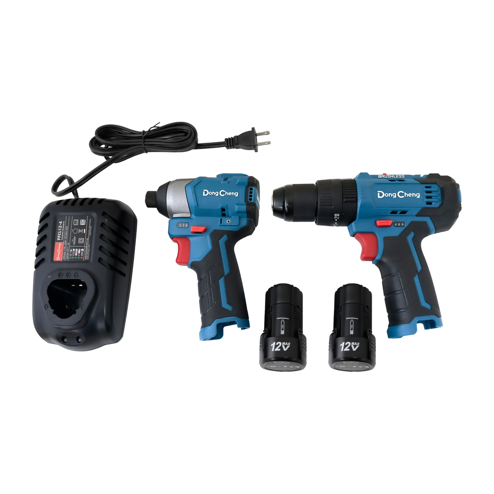 KIT TALADRO + ATORNILLADOR INALAMBRICO SIN CARBONES 12V MAX/2.0Ahx2 (DCPL04-8 + DCJZ23-10i) - Imagen 3