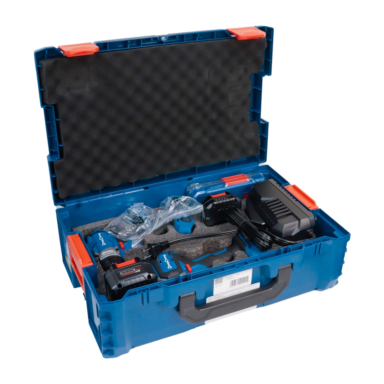 KIT TALADRO + ATORNILLADOR INALAM. 20V/4.0Ah/2.0Ah + JGO PUNTAS 26 PZS (DCPL208+DCJZ2060+D092501) - Imagen 3