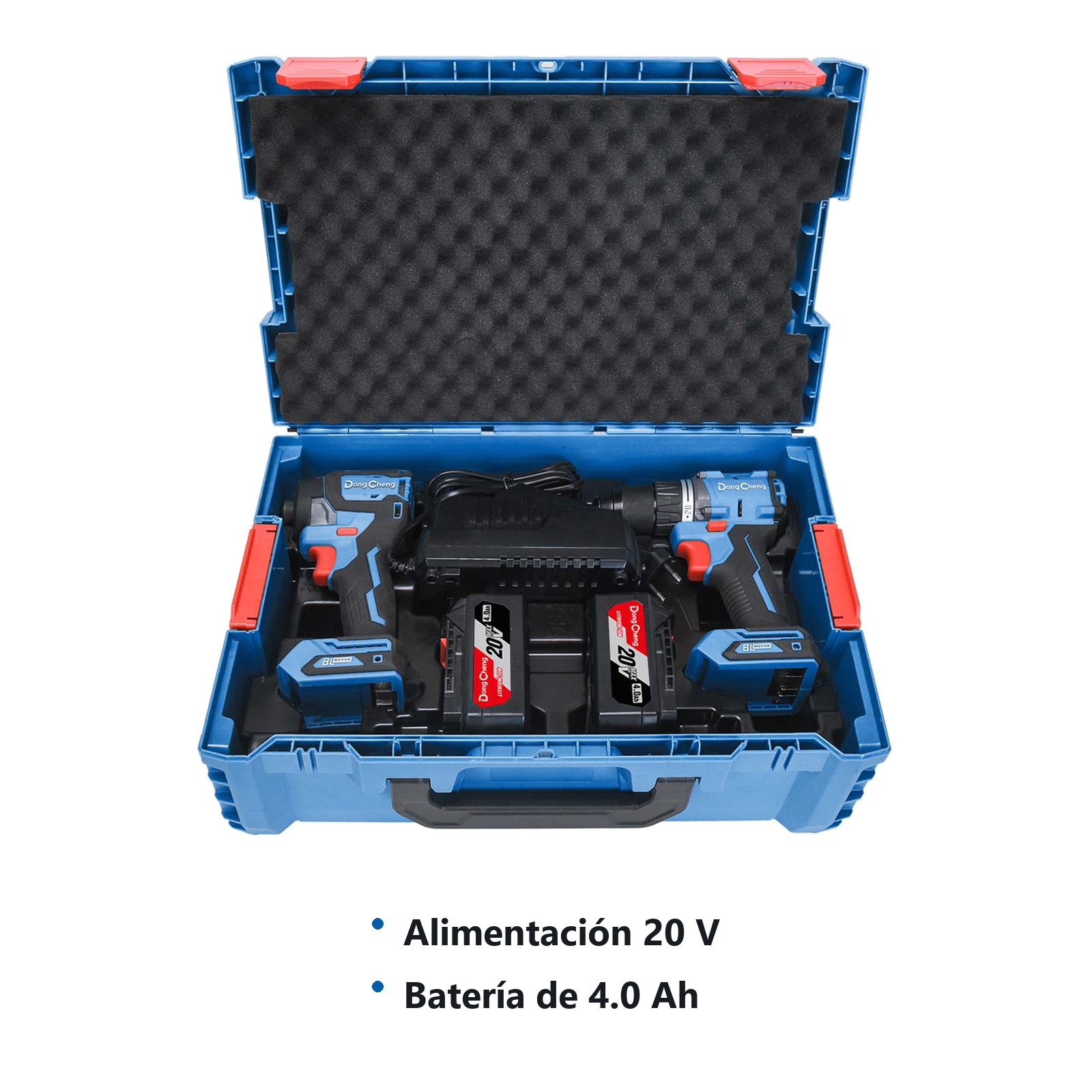 KIT TALADRO + ATORNILLADOR INALAMBRICO SIN CARBONES 20V MAX/4.0Ahx2 (DCPL208 + DCJZ2060i) - Imagen 2