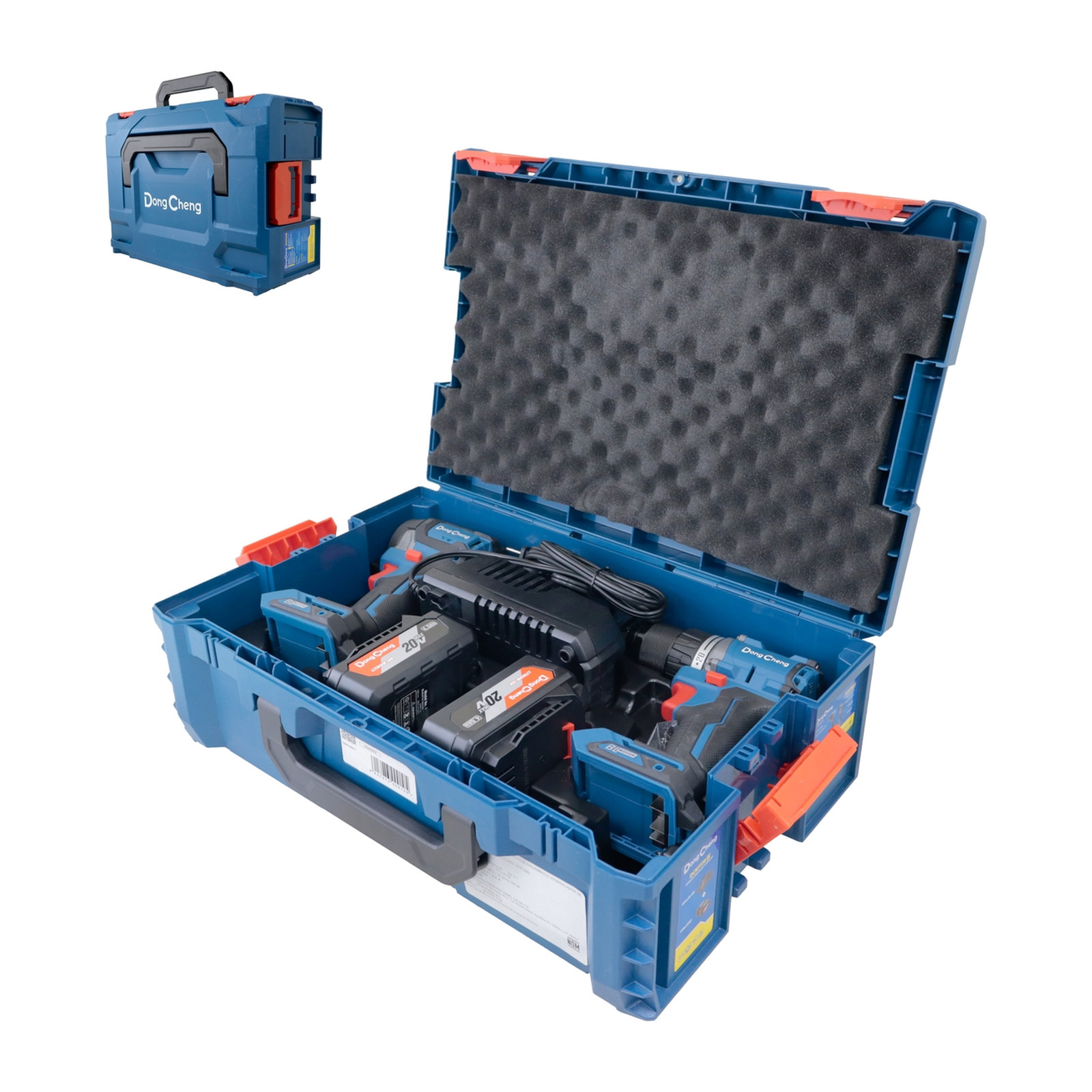 KIT TALADRO + ATORNILLADOR INALAMBRICO SIN CARBONES 20V MAX/4.0Ahx2 (DCPL208 + DCJZ2060i)