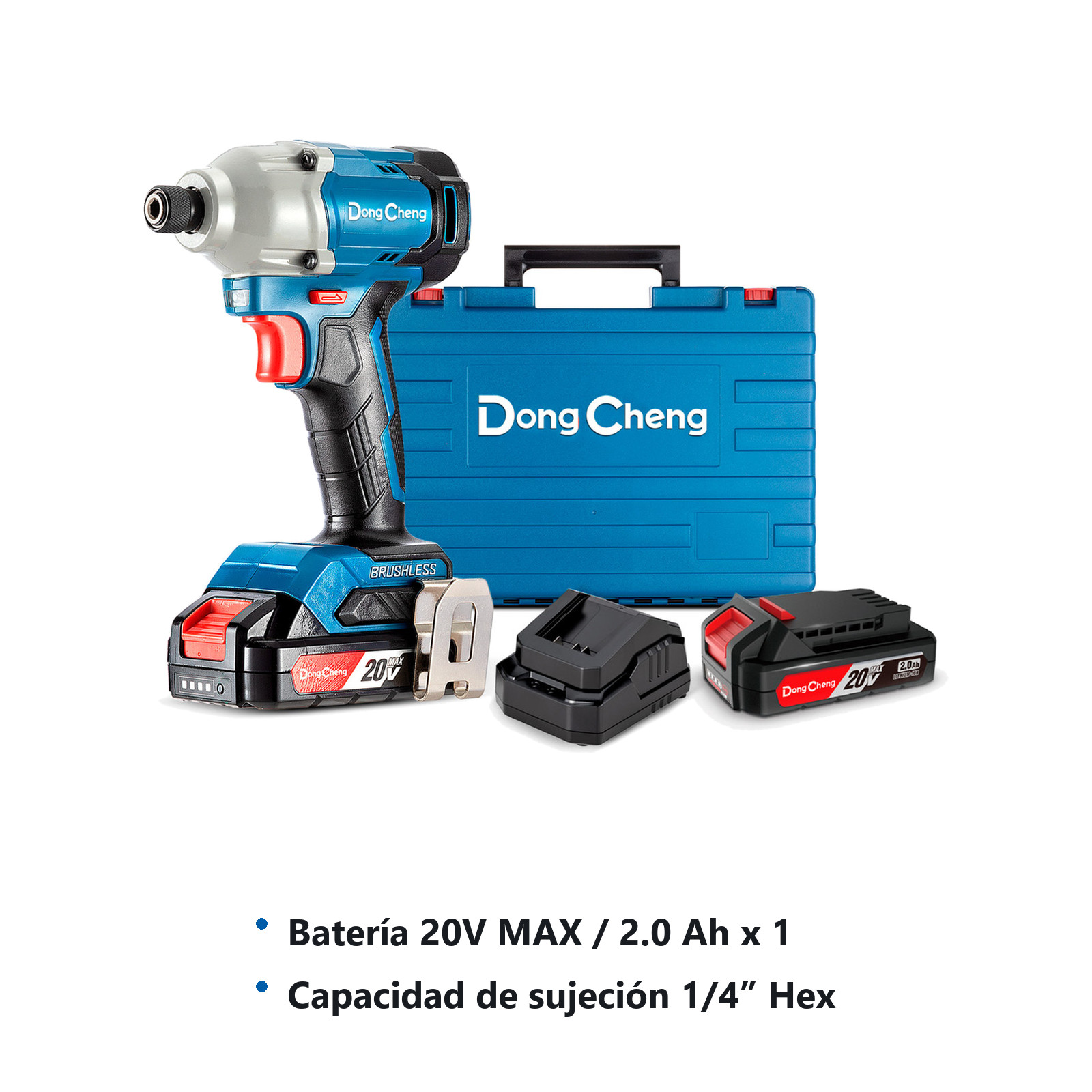 ATORNILLADOR D/IMPACTO SIN CARBONES 20V MAX/2.0 Ahx1 1/4" HEX 2000 RPM 3000 IPM - Imagen 2