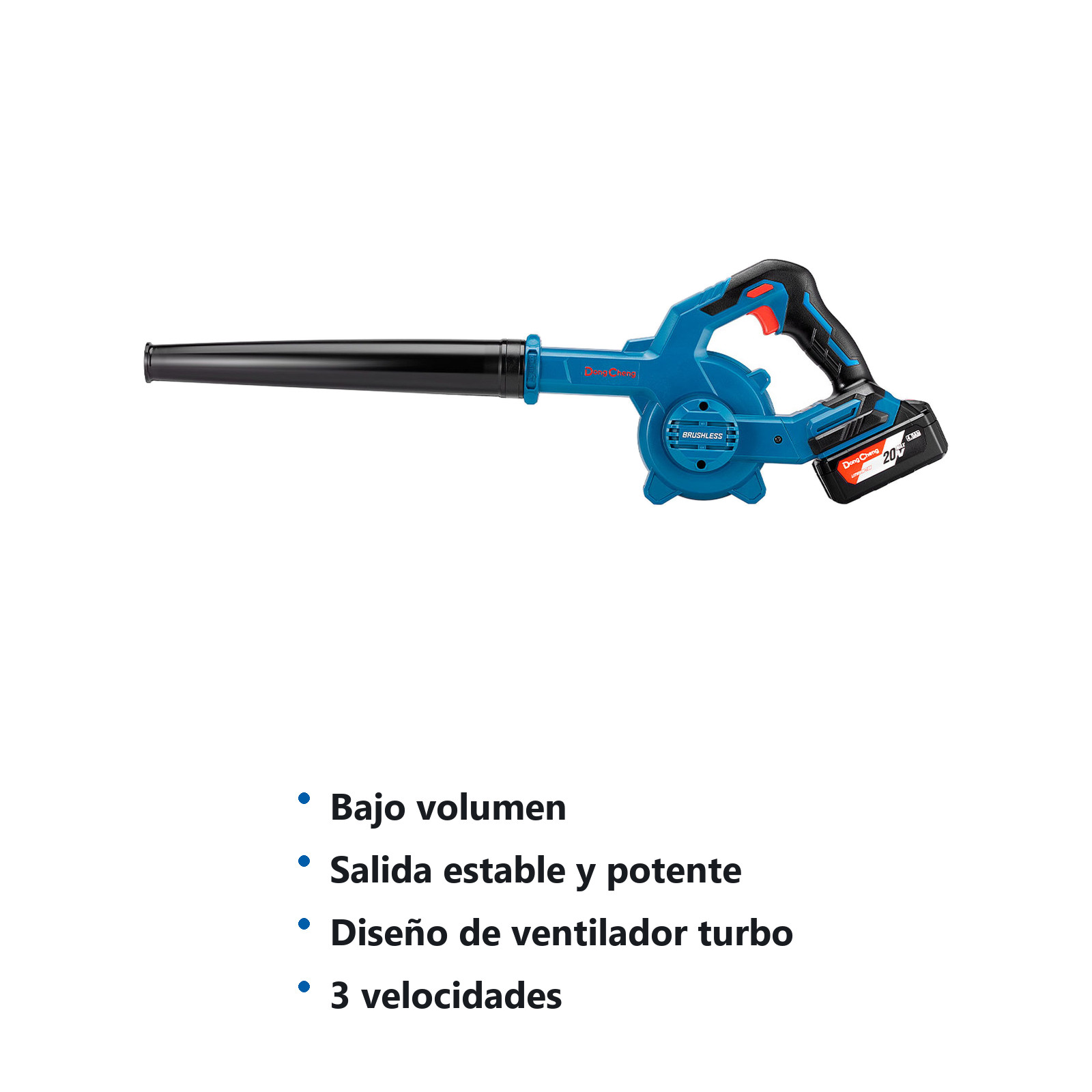 SOPLADORA/ASPIRADORA INALAMBRICA SIN CARBONES 4.0 Ahx1 18000 RPM - Imagen 2